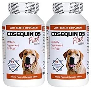 Cosequin DS Plus MSM Joint Health Supplement for Dogs 360 Count Chewable Tablets Twin Pack (2 x 180 tablets)