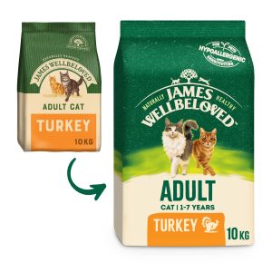 James Wellbeloved Complete Dry Adult Cat Food Turkey and Rice, 10 kg