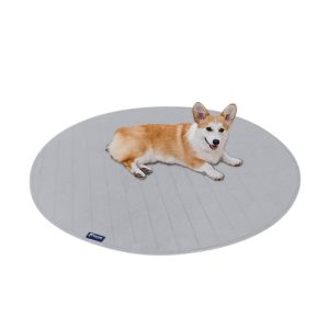 Washable Dog Pee Pad, Reusable Round Pee Pad Quilted, Waterproof Training Pads for Dogs, Fast Absorbing Dog Whelping Pad, Housebreaking Absorption Pads (36″ Round)