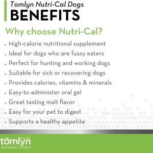 Tomlyn High Calorie Nutritional Gel for Dogs, (Nutri-Cal) 4.25 oz