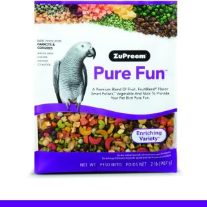 Pure Fun Bird Food for Parrots & Conures by ZuPreem,NET WT 2LB (907g)