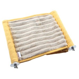 Double Bunkbed Hammock Sleep Bed Cage Play Platform with Warm Fleece for Hamster Mice