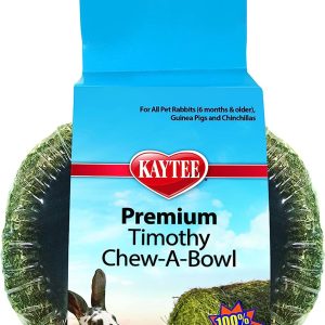 Kaytee Premium Timothy Treat Chew-A-Bowl for Small Animals