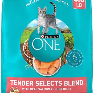 Purina ONE Tender Selects Blend with Real Salmon Adult Dry Food – (1) 3.5 lb. Bag