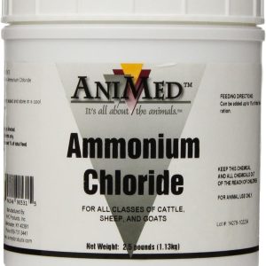 AniMed Powder 99.9-Percent Ammonium Chloride for Horses Dogs Cats Cows Sheep and Goats, 2.5-Pound