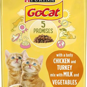 Go-Cat Kitten Chicken, Milk and Vegetable 2 kg, Pack of 4