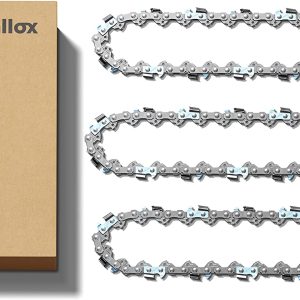 tallox 3 Pack 14″ Chainsaw Chains 3/8 LP .050″ 52 Drive Links fits Craftsman, Echo, Homelite, Poulan