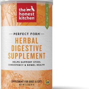 The Honest Kitchen Herbal Digestive Supplement Pet Food for Cats and Dogs (1 Count), 3.2 oz