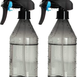 Casa Basic Plant Mister Water Spray Bottle – Fine Mist Spray Bottle for Flowers, Plants, Gardening, Cleaning Solutions – 10oz, Plastic, 2 Pack
