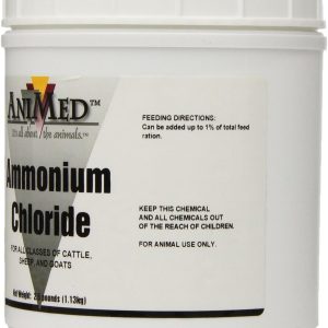 AniMed Powder 99.9-Percent Ammonium Chloride for Horses Dogs Cats Cows Sheep and Goats, 2.5-Pound