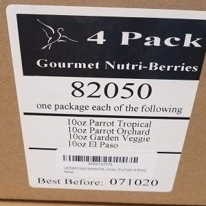 Lafeber Flavored Nutri-Berries – Parrot Variety Pack 4, 10oz Each