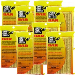 Just One Bite II 16 oz. Rodent Rat Bait Cake Blocks – (Pack of 8)