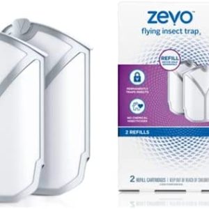 Bundle Zevo Flying Insect Trap Refill Kit NO Device – Model 3 2 -Pack (2) Sold Separately, White (M364)