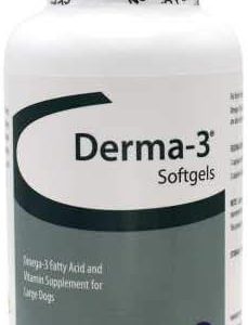 Derma-3 Softgels For Large Breeds, 60 Capsules by Derma-3 Softgels For Large Breeds, 60 Capsules