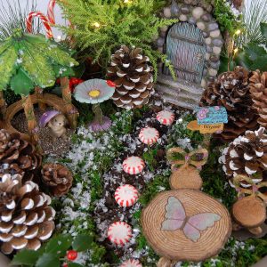 Spritely Gardens Fairy Garden Deluxe Kit with Accessories Indoor/Outdoor 14-Piece Toy Fairy Garden Miniatures – Fairy Garden Decorations Set Makes a Great Gift for Girls